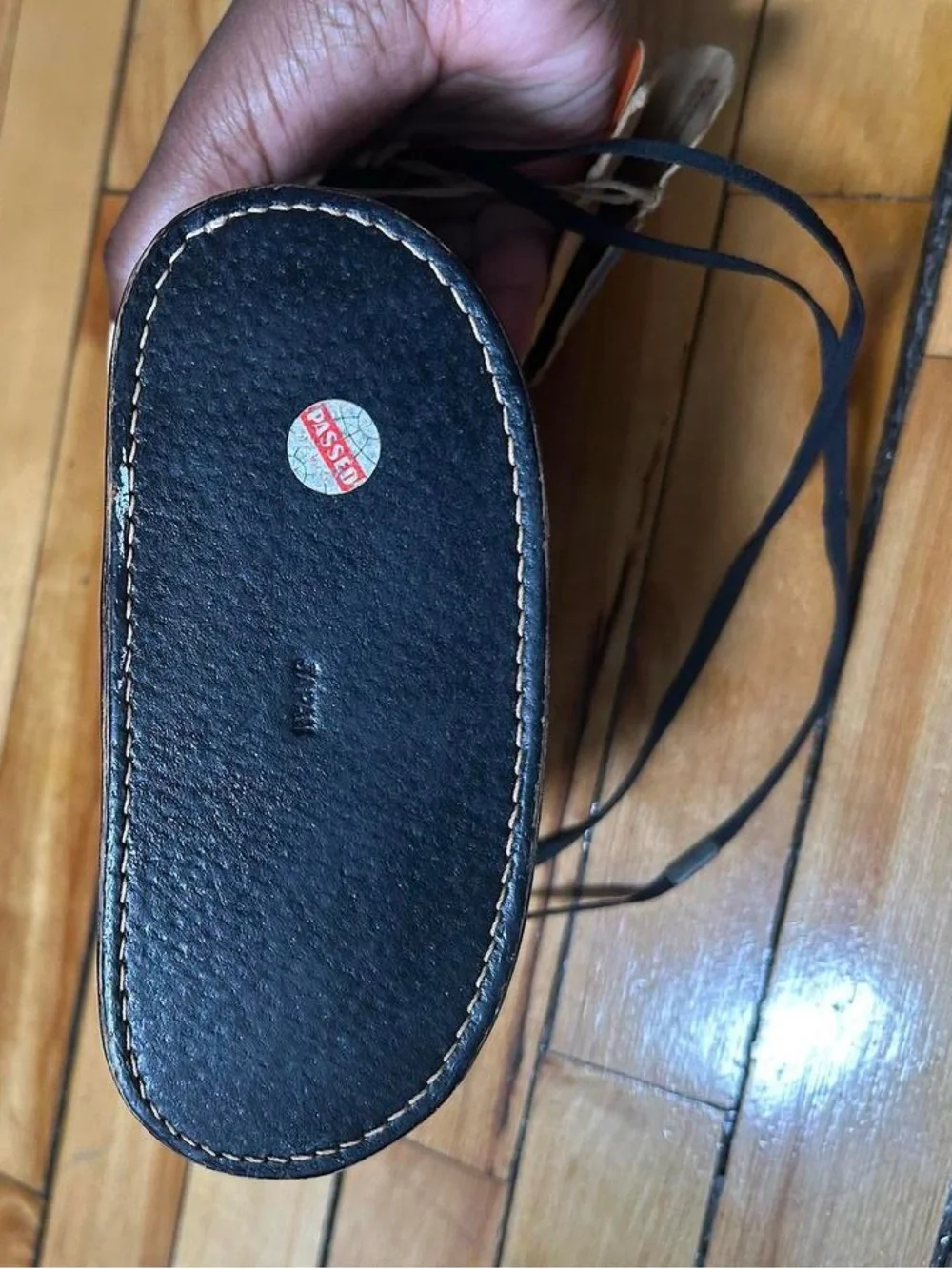 Vintage 1969 French Line Transatlantique Binocular Case Travel Ephemera Leather